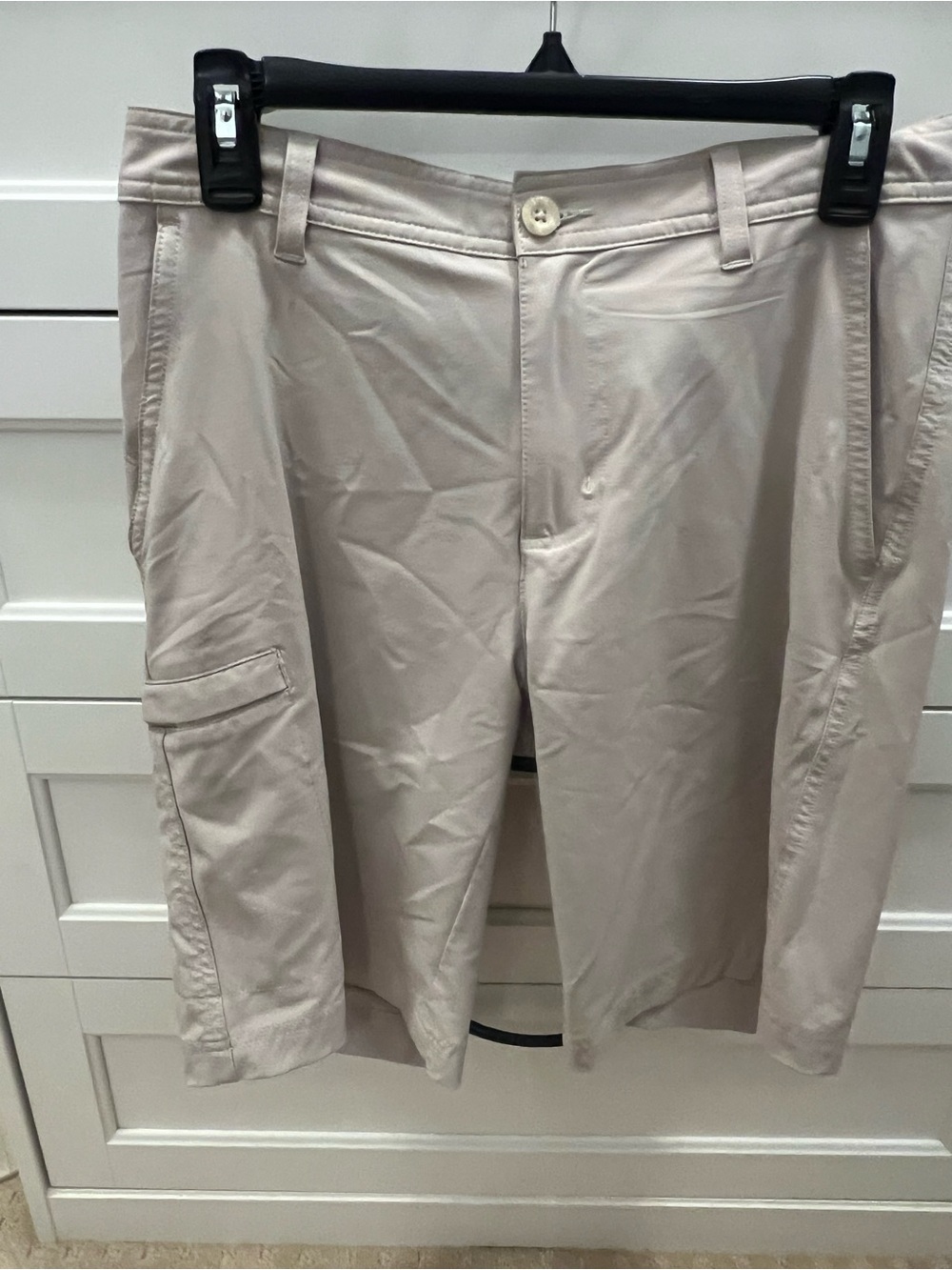 Men’s Columbia Light Beige Cargo Shorts-Size 30/L-10